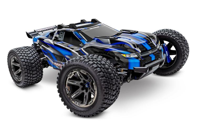 Traxxas 67097-4-BLUE RUSTLER 4X4 ULTIMATE
